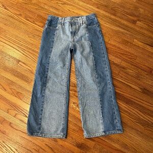 Old Navy Baggy Wide-Leg Girls Jeans, size 12 plus - NWOT